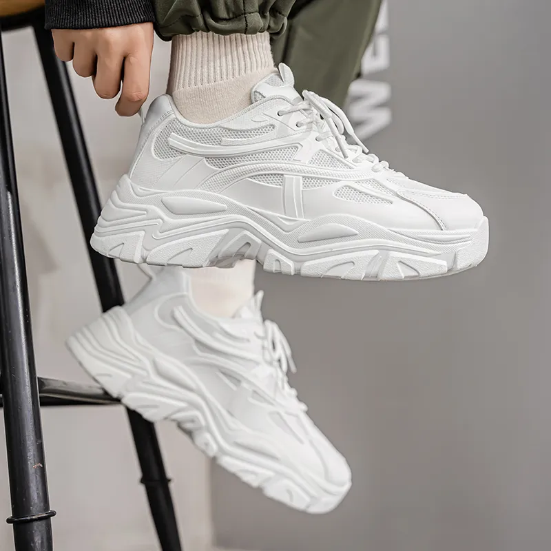 Colorful Creations Slip Resistant, Abrasion Resistant, Breathable Low Top Chunky Sneakers Men's-9