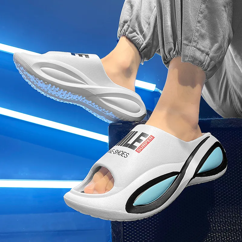 Colorful Creations EVA Quiet Slip Resistant Slide Slippers Men's-3