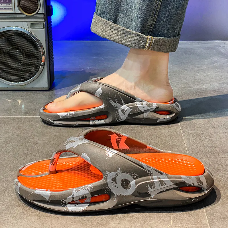 Colorful Creations EVA Quiet Odor Resistant Abrasion Resistant Slip Resistant Quick Dry Flip Flops Men's Box-9