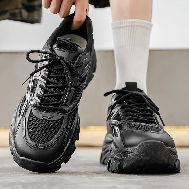 Colorful Creations Slip Resistant, Abrasion Resistant, Breathable Low Top Chunky Sneakers Men's-3