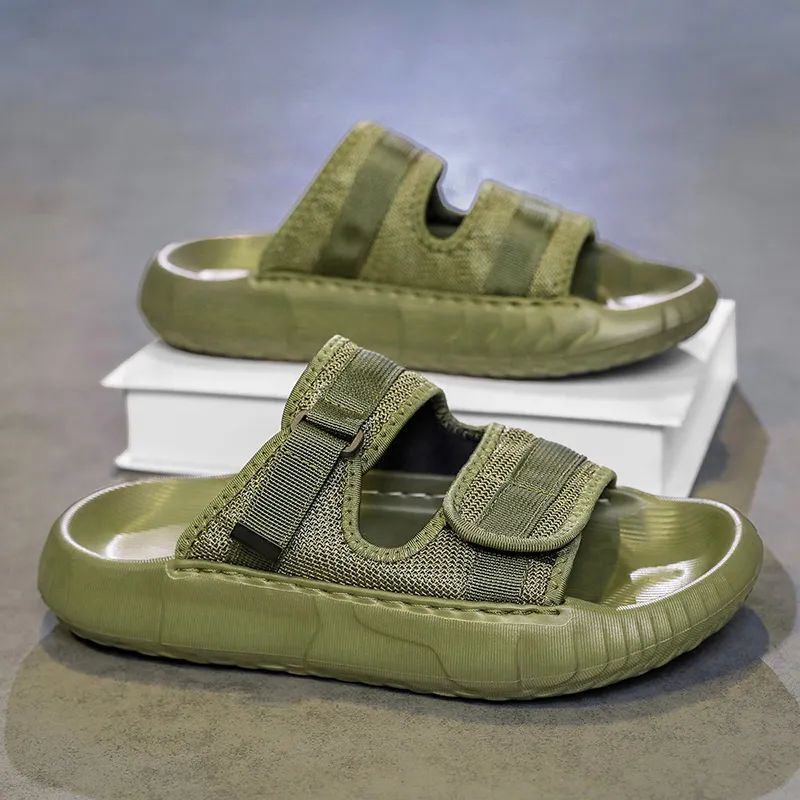 Colorful Creations EVA Stitching Quiet, Slip Resistant, Quick Dry Slide Slippers Men's-5