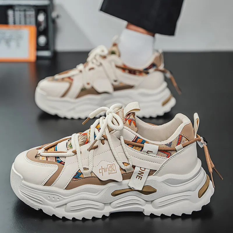 Colorful Creations Anti Slip Wear Resistant Low Top Chunky Sneakers Men's-11
