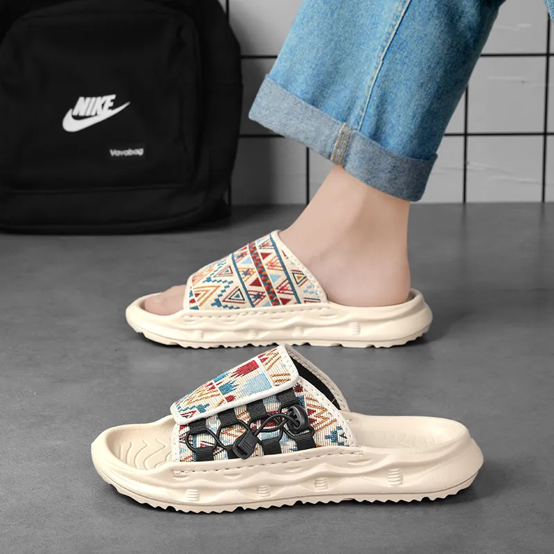 Colorful Creations EVA Stitching Quiet, Slip Resistant, Quick Dry Slide Slippers Men's-4