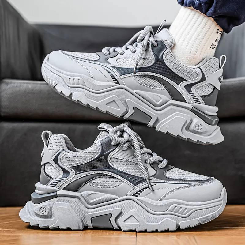 Colorful Creations Slip Resistant, Abrasion Resistant, Breathable Low Top Chunky Sneakers Men's-14