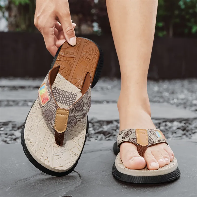 Colorful Creations EVA Quiet Abrasion Resistant Slip Resistant Quick Dry Flip Flops Men's-8