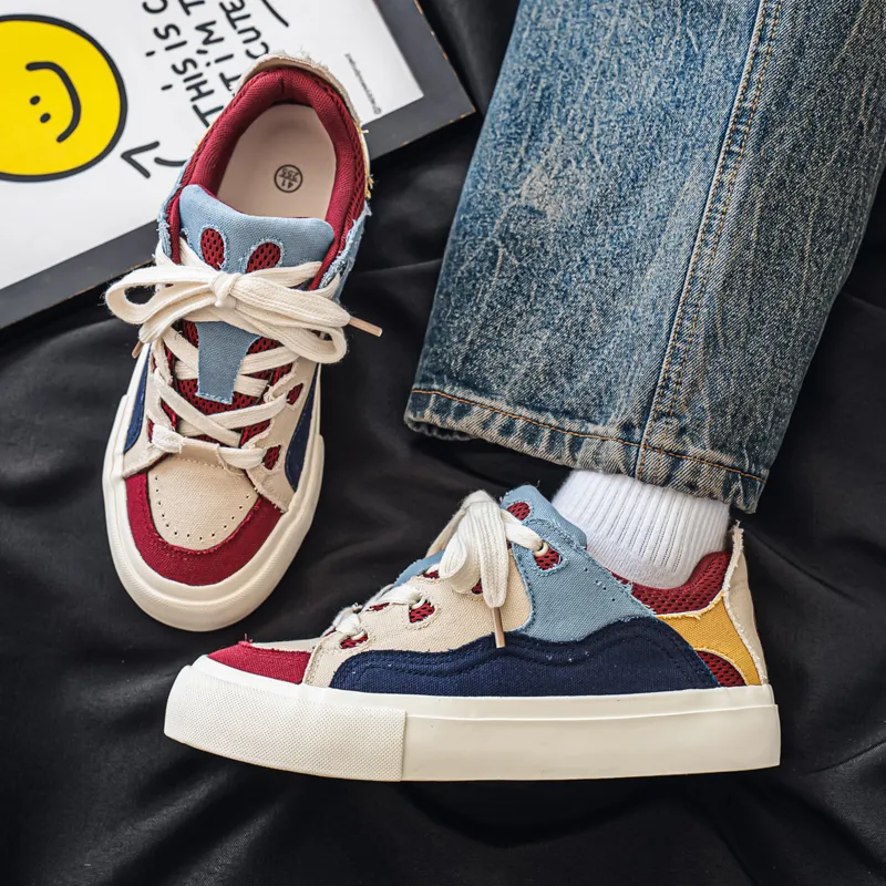 Colorful Creations Anti Slip Wear Resistant Low Top Canvas Shoes Men's-3