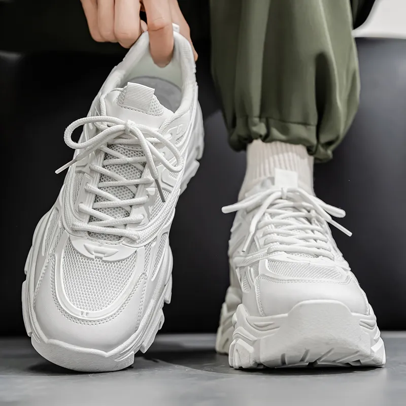 Colorful Creations Slip Resistant, Abrasion Resistant, Breathable Low Top Chunky Sneakers Men's-7