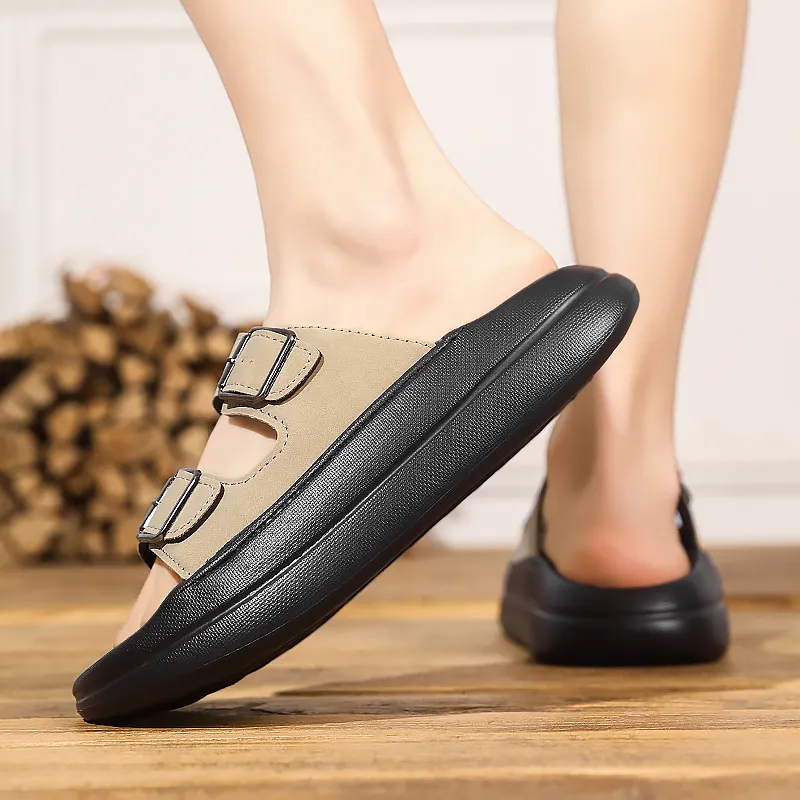 Colorful Creations EVA Stitching Quiet, Slip Resistant, Quick Dry Slide Slippers Men's Box-4