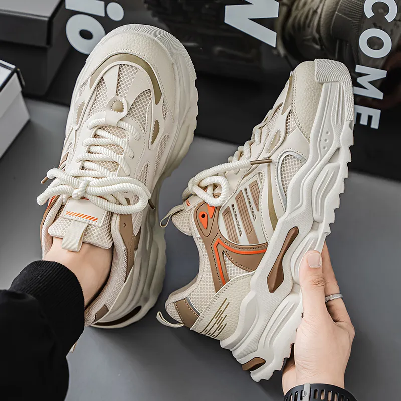 Colorful Creations Slip Resistant, Abrasion Resistant, Breathable Low Top Chunky Sneakers Men's-11