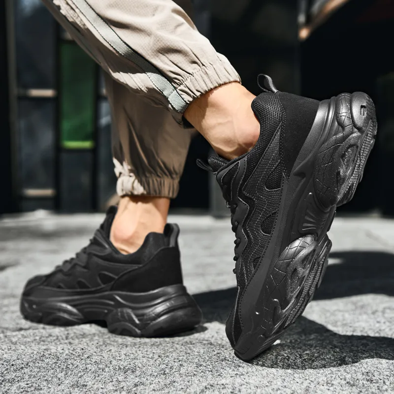 Colorful Creations Slip Resistant, Abrasion Resistant, Breathable Low Top Chunky Sneakers Men's-8