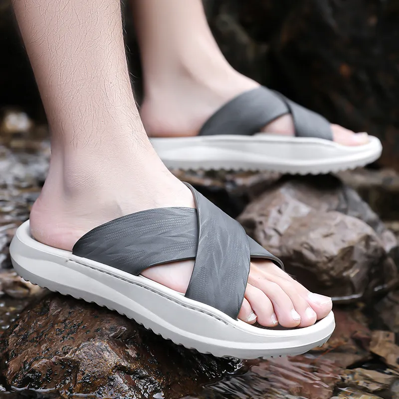 Colorful Creations Quiet Slip Resistant Abrasion Resistant Quick Dry Slide Slippers Men's Box-3