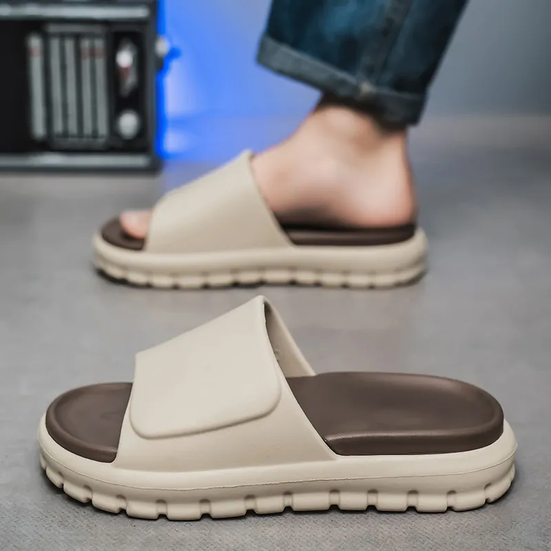 Colorful Creations Quiet, Slip Resistant, Quick Dry Slide Slippers Men's Box-8