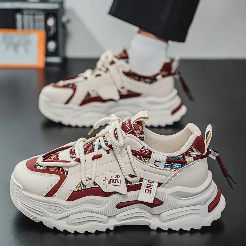 Colorful Creations Anti Slip Wear Resistant Low Top Chunky Sneakers Men's-6