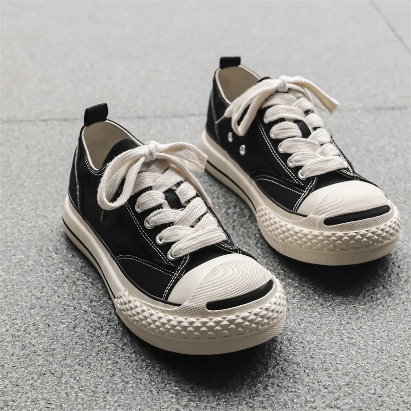 Colorful Creations Low Top Canvas Shoes Men's Black-1