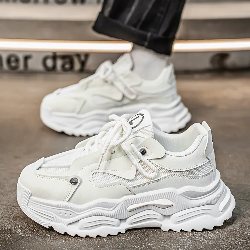 Colorful Creations Slip Resistant, Abrasion Resistant, Breathable Low Top Chunky Sneakers Men's-9