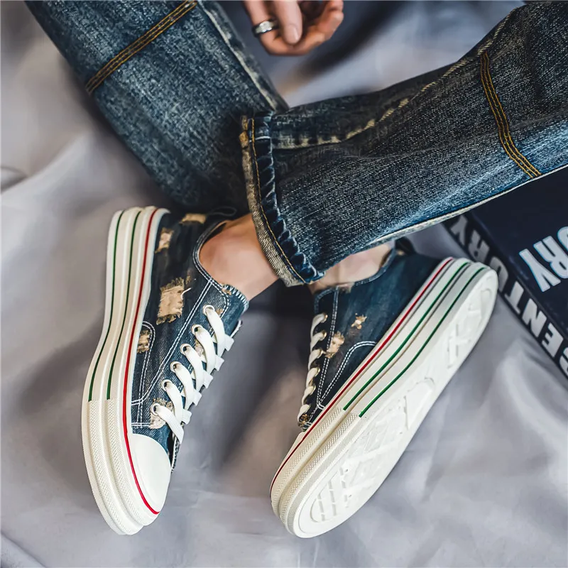 Colorful Creations Slip Resistant, Abrasion Resistant, Lightweight Low Top Canvas Shoes Men's Box-5