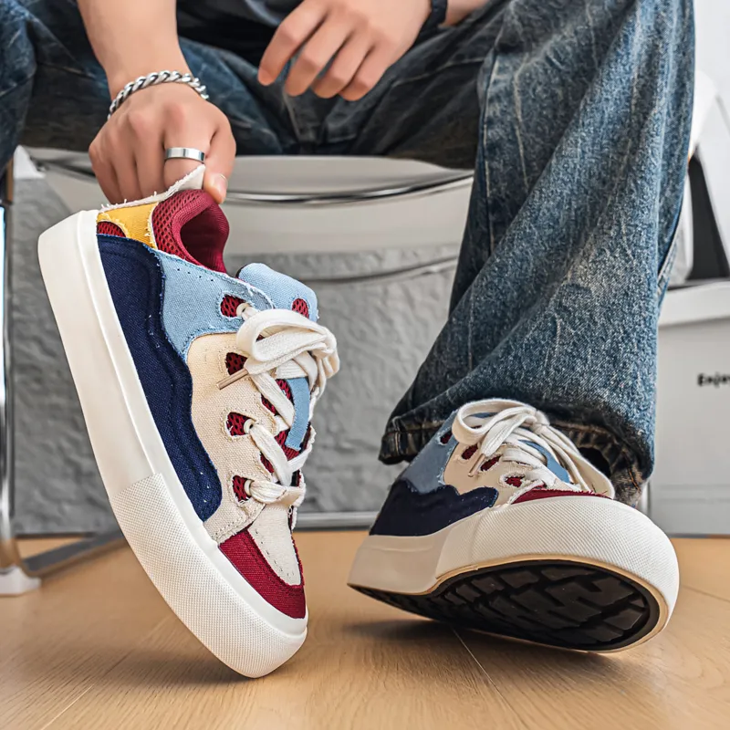 Colorful Creations Anti Slip Wear Resistant Low Top Canvas Shoes Men's-2