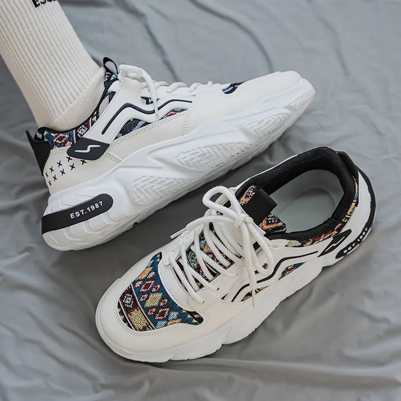 Colorful Creations Low Top Chunky Sneakers Men's-10