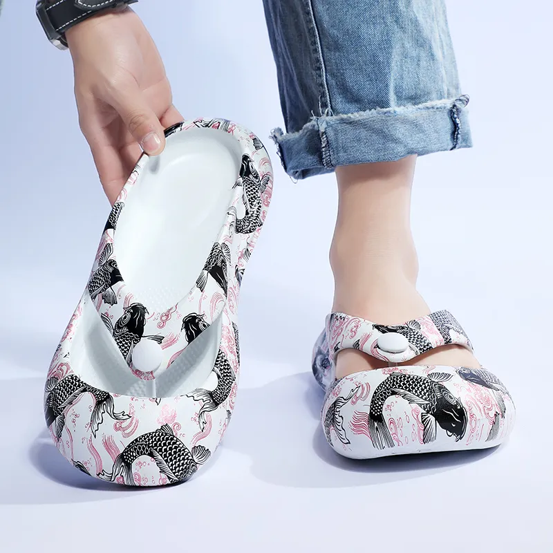 Colorful Creations EVA Quiet Abrasion Resistant Slip Resistant Quick Dry Flip Flops Men's-11