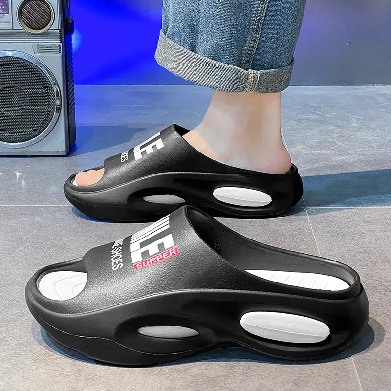Colorful Creations Quiet, Slip Resistant, Quick Dry Slide Slippers Men's-10