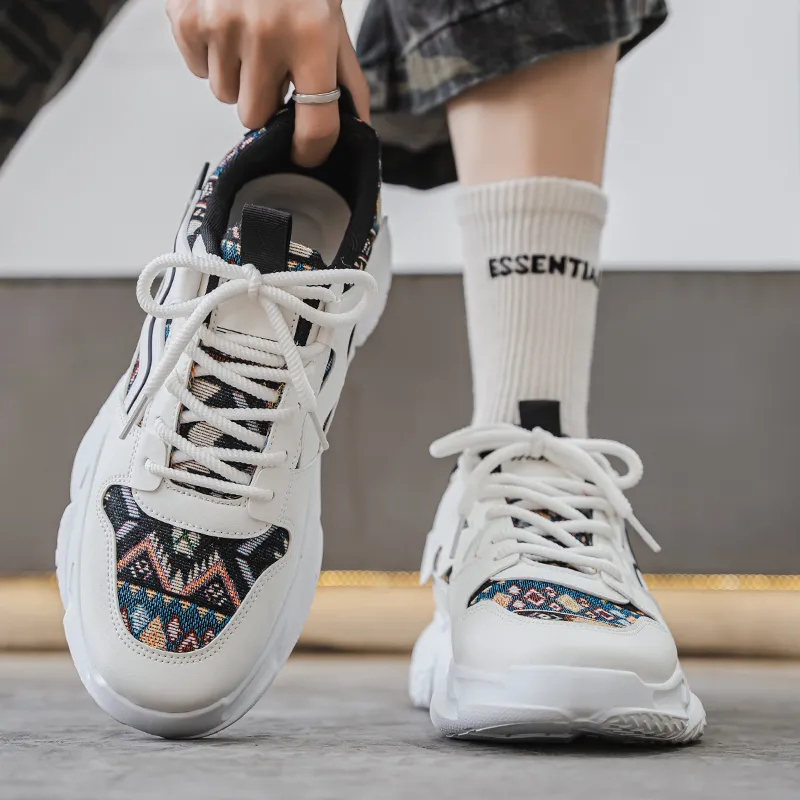 Colorful Creations Low Top Chunky Sneakers Men's-9