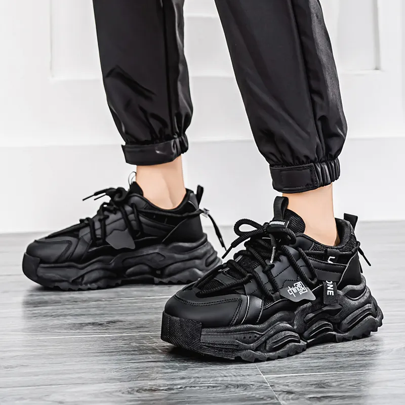Colorful Creations Slip Resistant, Abrasion Resistant, Breathable, Lightweight Low Top Chunky Sneakers Men's Box-4