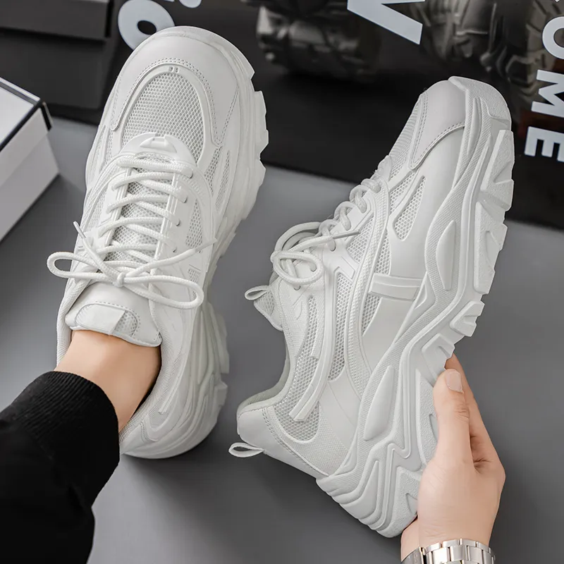 Colorful Creations Slip Resistant, Abrasion Resistant, Breathable Low Top Chunky Sneakers Men's-6