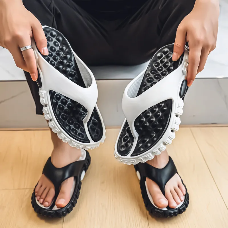 Colorful Creations Slip Resistant Abrasion Resistant Flip Flops Men's-4