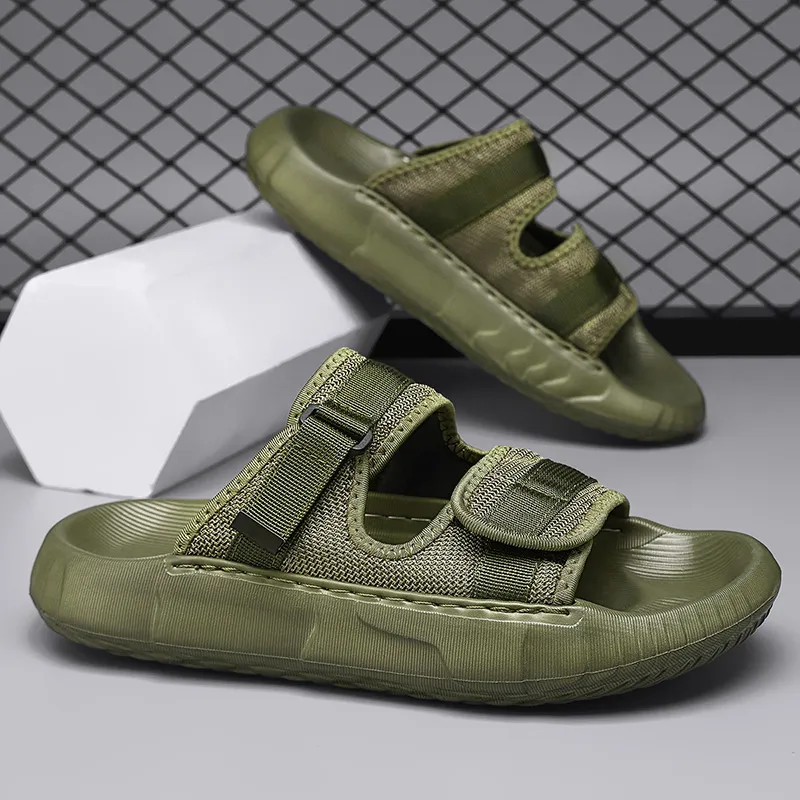Colorful Creations EVA Stitching Quiet, Slip Resistant, Quick Dry Slide Slippers Men's-6