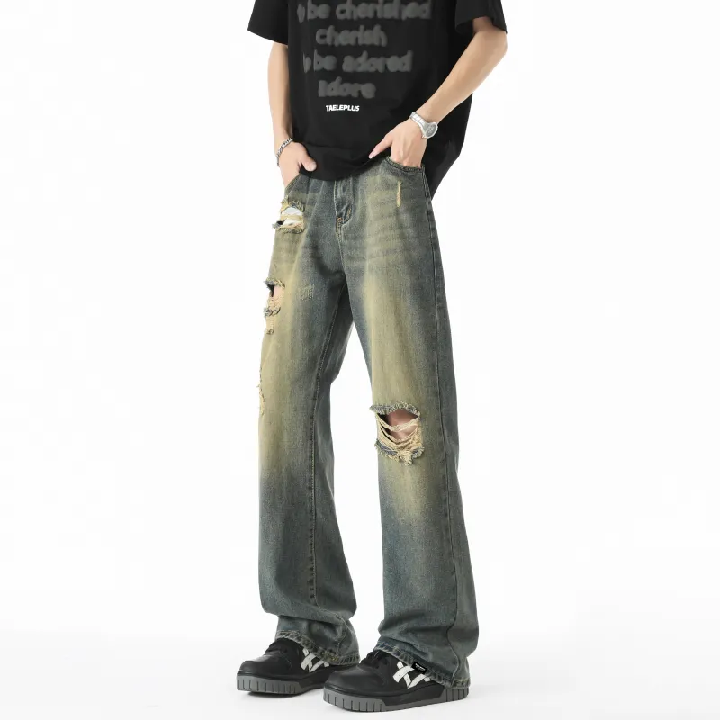 Maxim's De Paris Jeans Unisex Vintage Blue-3