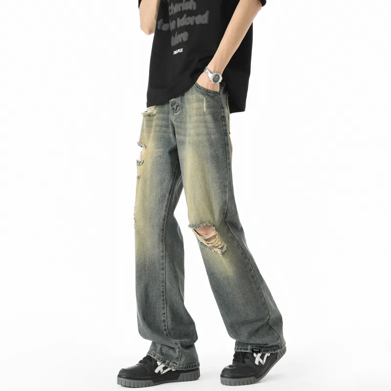 Maxim's De Paris Jeans Unisex Vintage Blue-4
