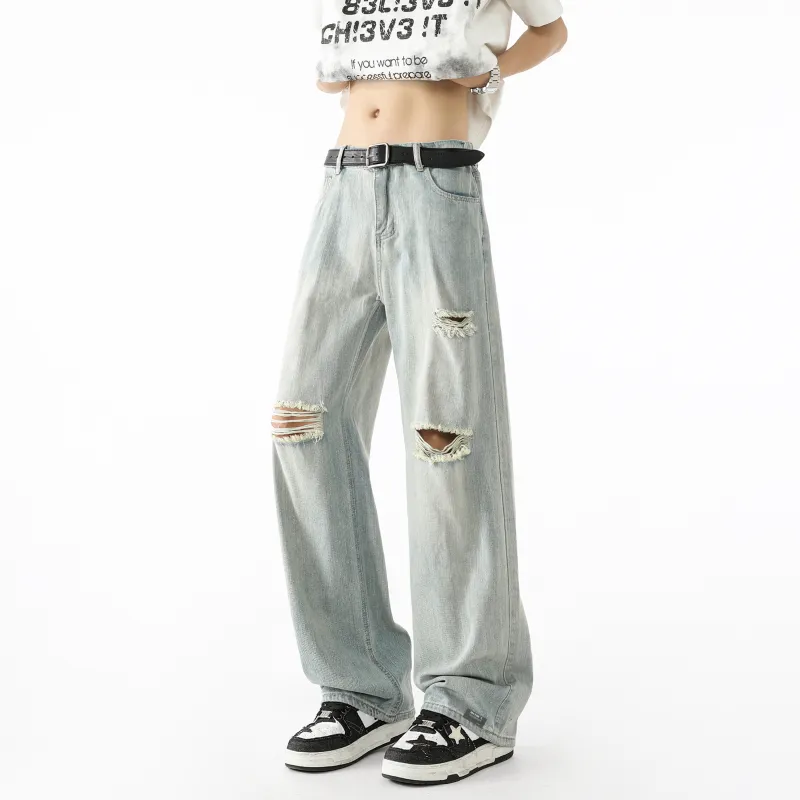 Maxim's De Paris Jeans Unisex Light Blue-2