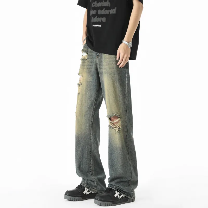 Maxim's De Paris Jeans Unisex Vintage Blue-2