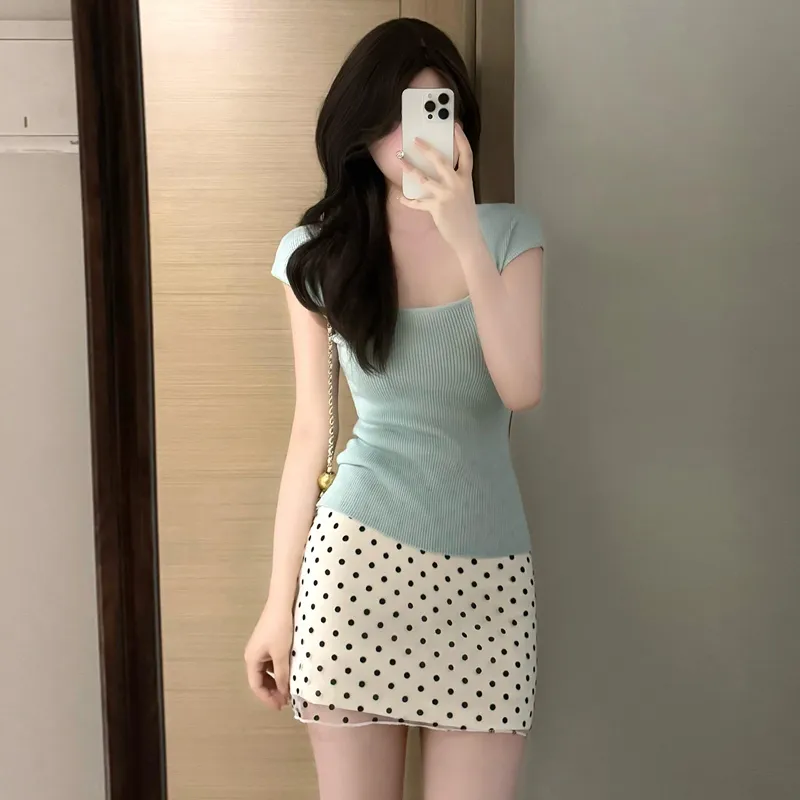 KUNZHUDAXIANG Skirt Set Women's-4