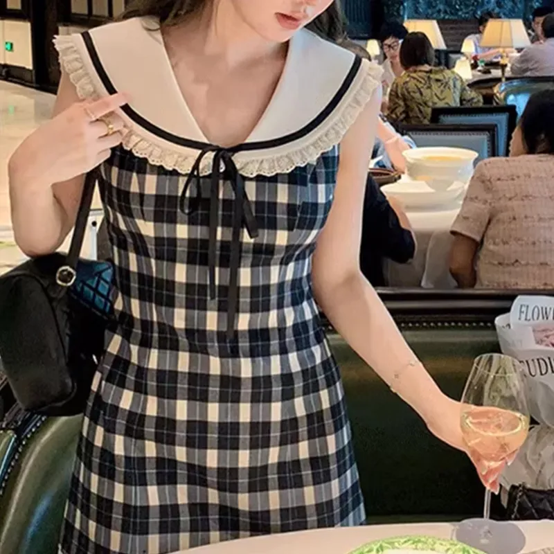 XUZINAI Sleeveless Dress Women's-3
