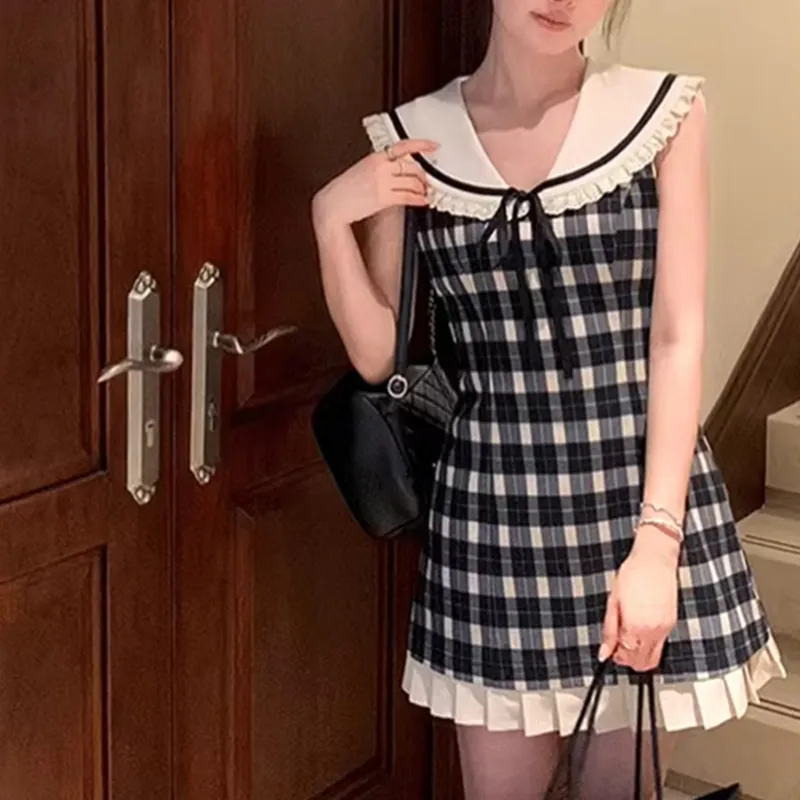 XUZINAI Sleeveless Dress Women's-2