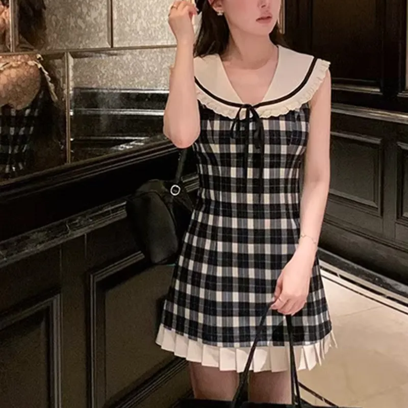 XUZINAI Sleeveless Dress Women's-4