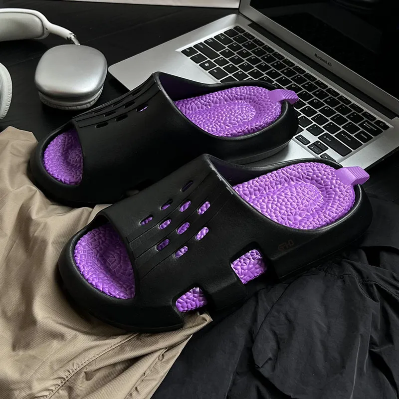 Kung Fu Partners Odor Resistant Slip Resistant Slide Slippers Men's-4