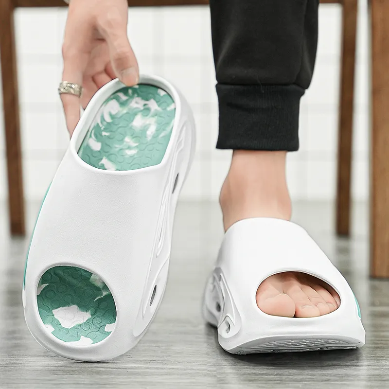 Kung Fu Partners EVA Slip Resistant Odor Resistant Abrasion Resistant Quick Dry Slide Slippers Unisex-9