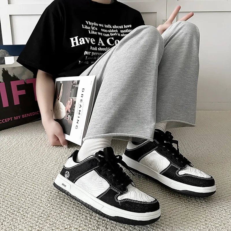 Kung Fu Partners Lightweight And Breathable Low Top Skateboard Shoes Unisex-10