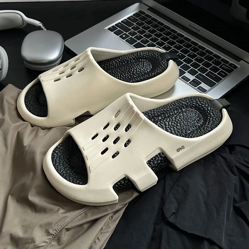 Kung Fu Partners Odor Resistant Slip Resistant Slide Slippers Men's-1