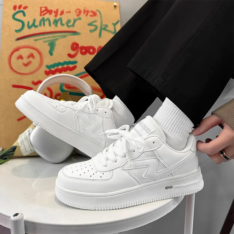 Kung Fu Partners Lightweight And Breathable Low Top Skateboard Shoes Unisex-6
