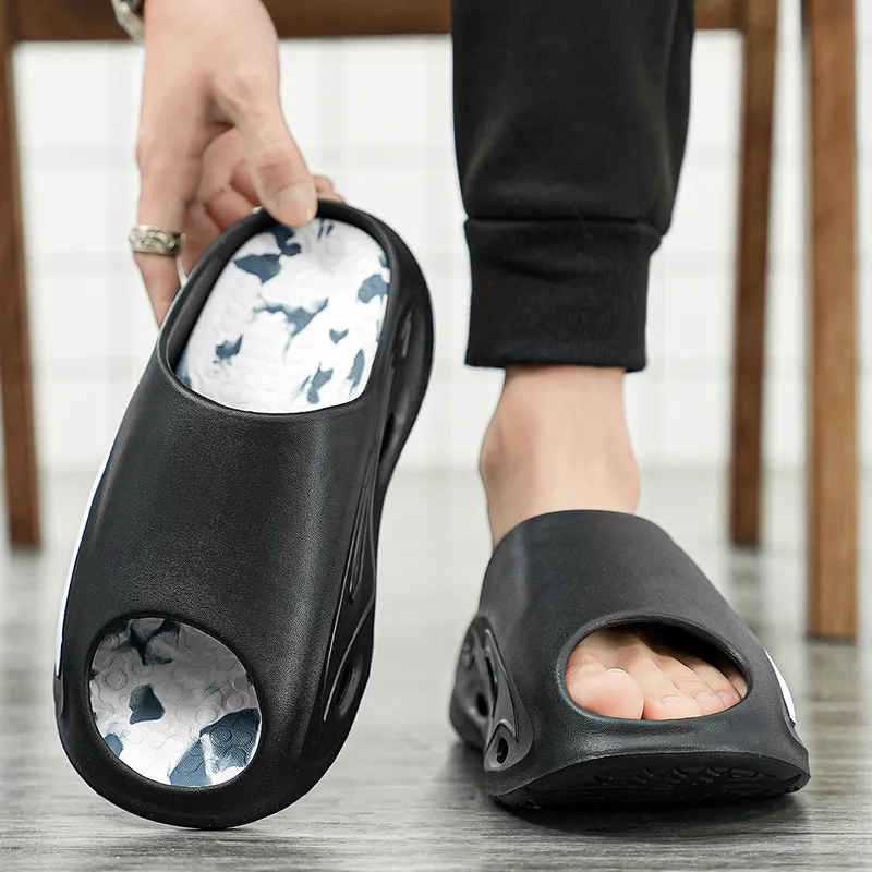 Kung Fu Partners EVA Slip Resistant Odor Resistant Abrasion Resistant Quick Dry Slide Slippers Unisex-7