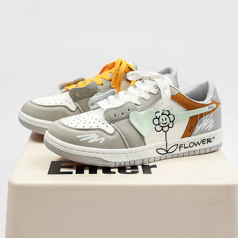 Kung Fu Partners Lightweight And Breathable Low Top Skateboard Shoes Unisex-5