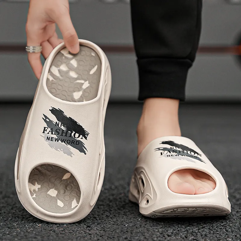 Kung Fu Partners EVA Slip Resistant Odor Resistant Abrasion Resistant Quick Dry Slide Slippers Unisex-5