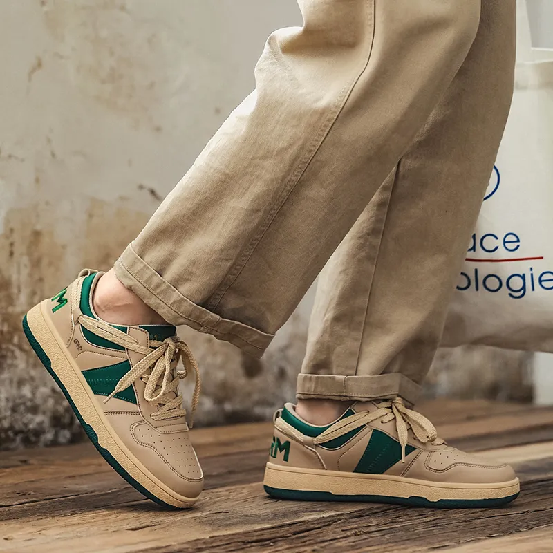 Kung Fu Partners Lightweight And Breathable Low Top Skateboard Shoes Men's-10
