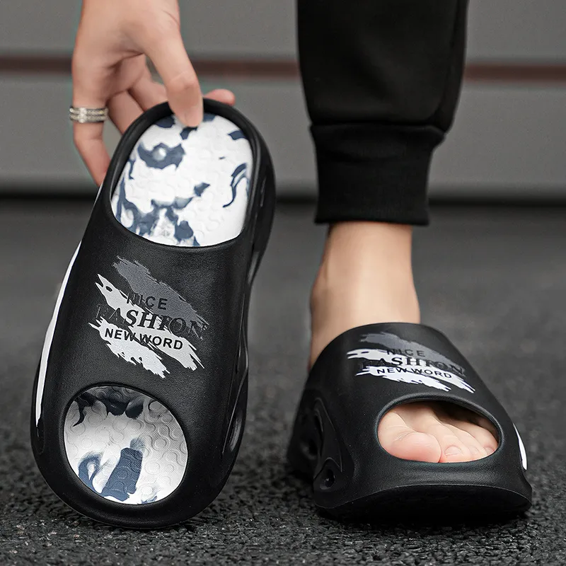 Kung Fu Partners EVA Slip Resistant Odor Resistant Abrasion Resistant Quick Dry Slide Slippers Unisex-1