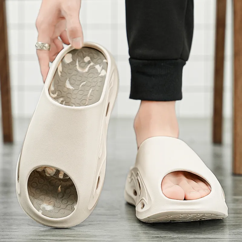 Kung Fu Partners EVA Slip Resistant Odor Resistant Abrasion Resistant Quick Dry Slide Slippers Unisex-11