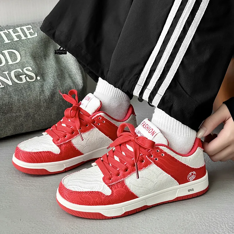 Kung Fu Partners Lightweight And Breathable Low Top Skateboard Shoes Unisex-14