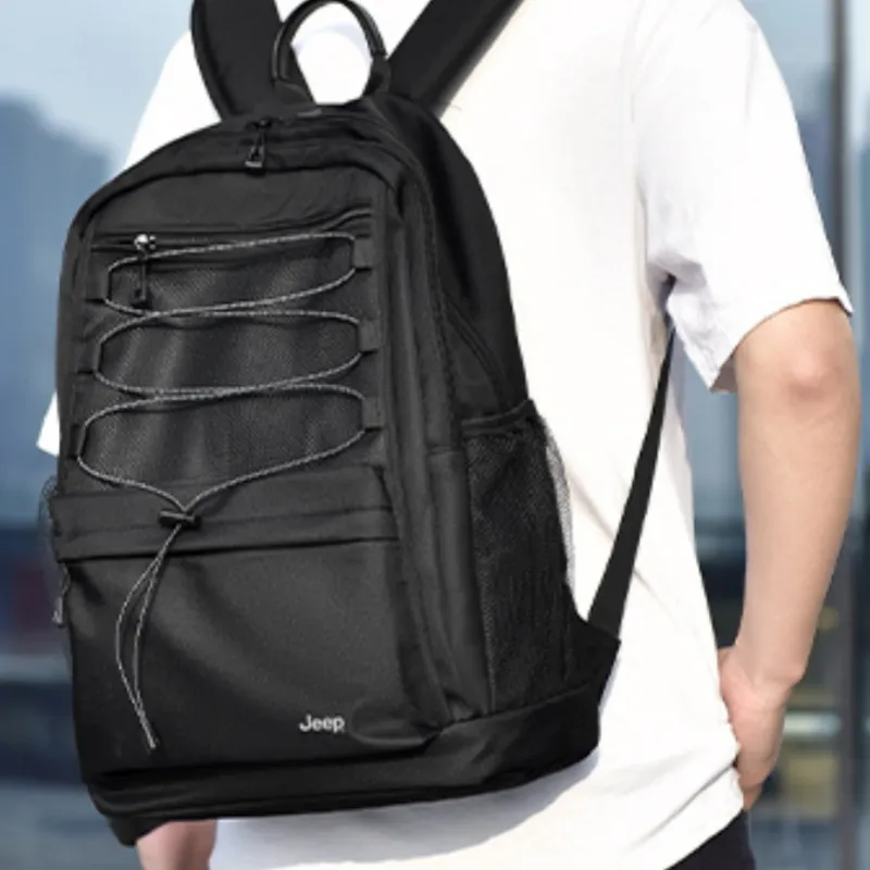 Jeep Nylon Backpack Medium Size Unisex Multicolor-2